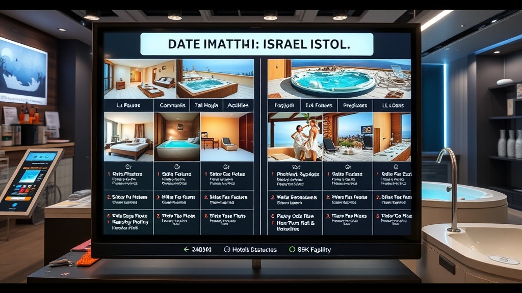 השוואת מלונות במרכז עם ג'קוזי